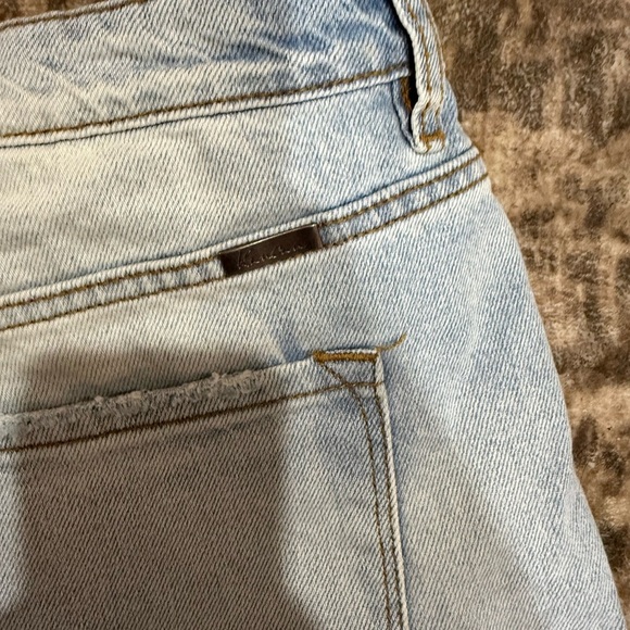 KanCan Blue High-Waisted Jean Shorts with Frayed Hem size 29 - Picture 4 of 8